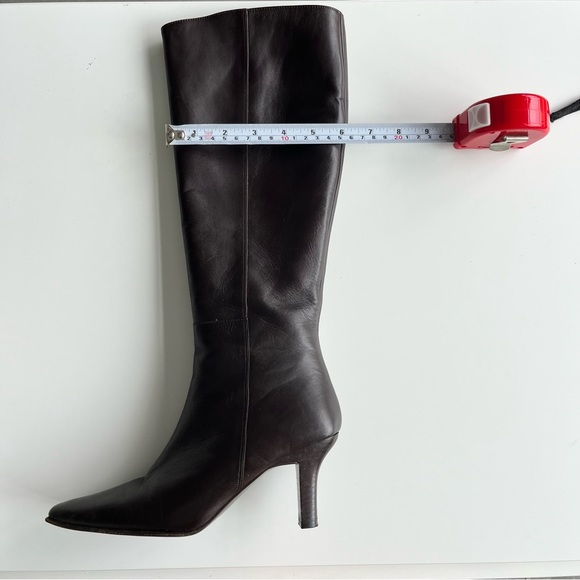 Coach brown leather high knee boots - Picture 7 of 9